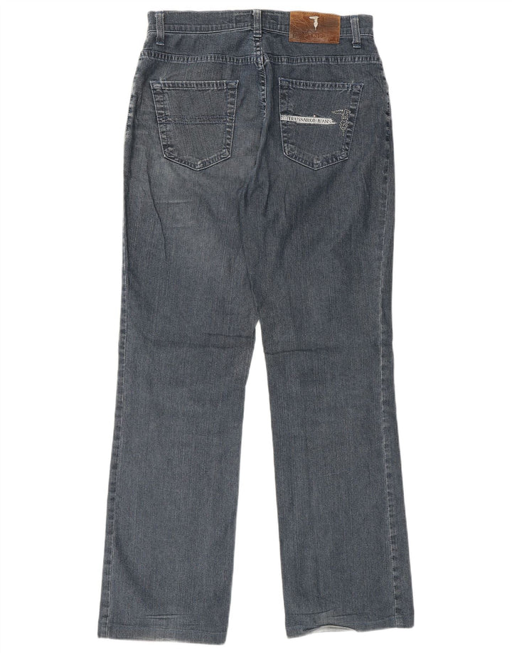 TRUSSARDI Lige jeans til kvinder W27 L29 blå bomuld