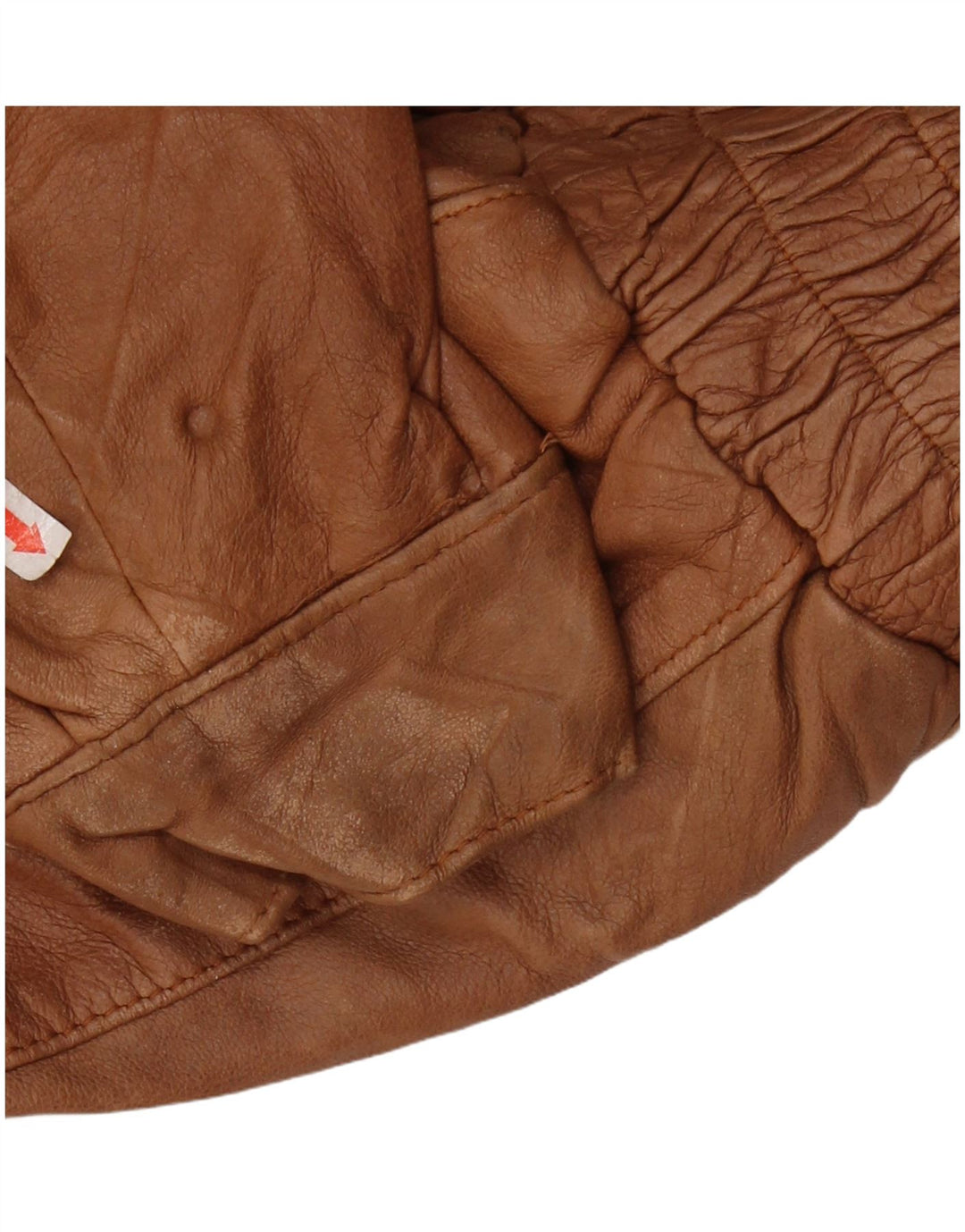 VINTAGE Military Læderjakke til mænd UK 44 2XL brunt læder