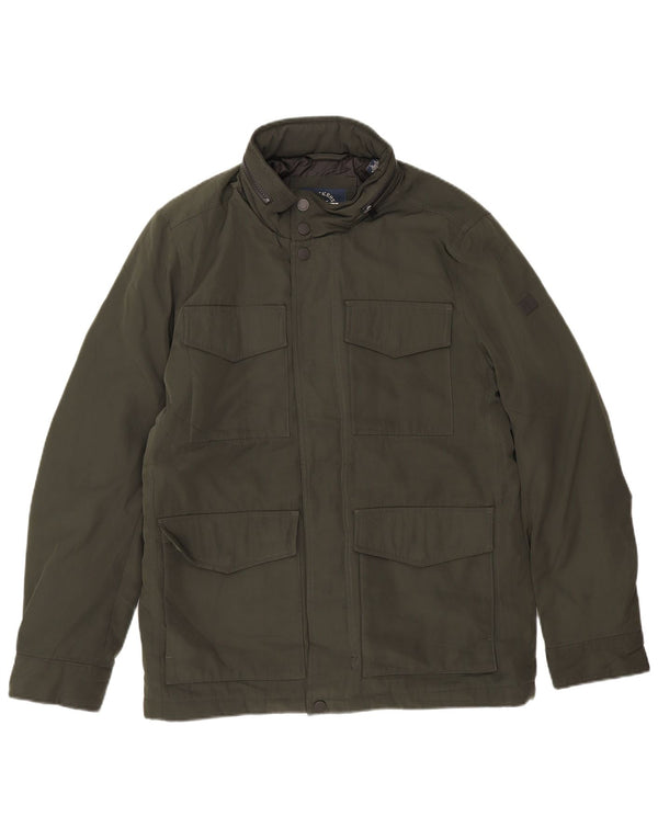 Dockers Herre Windbreaker Jacket UK 36 Small Green Polyester