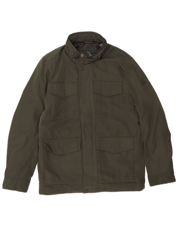 Dockers Herre Windbreaker Jacket UK 36 Small Green Polyester