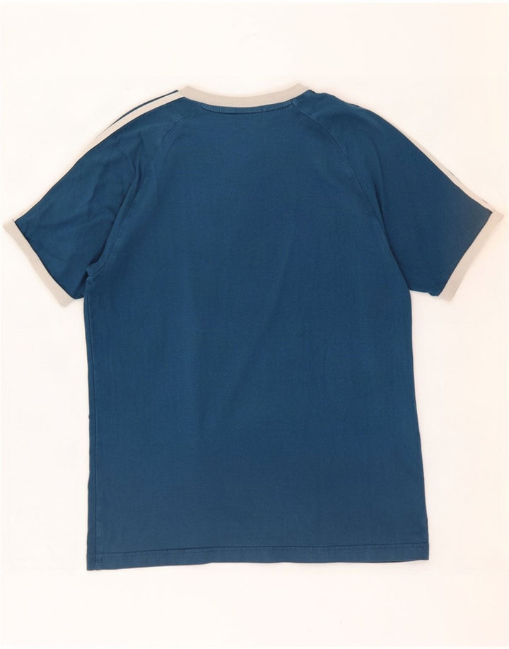 Adidas T-shirt top mellemblå bomuld til mænd