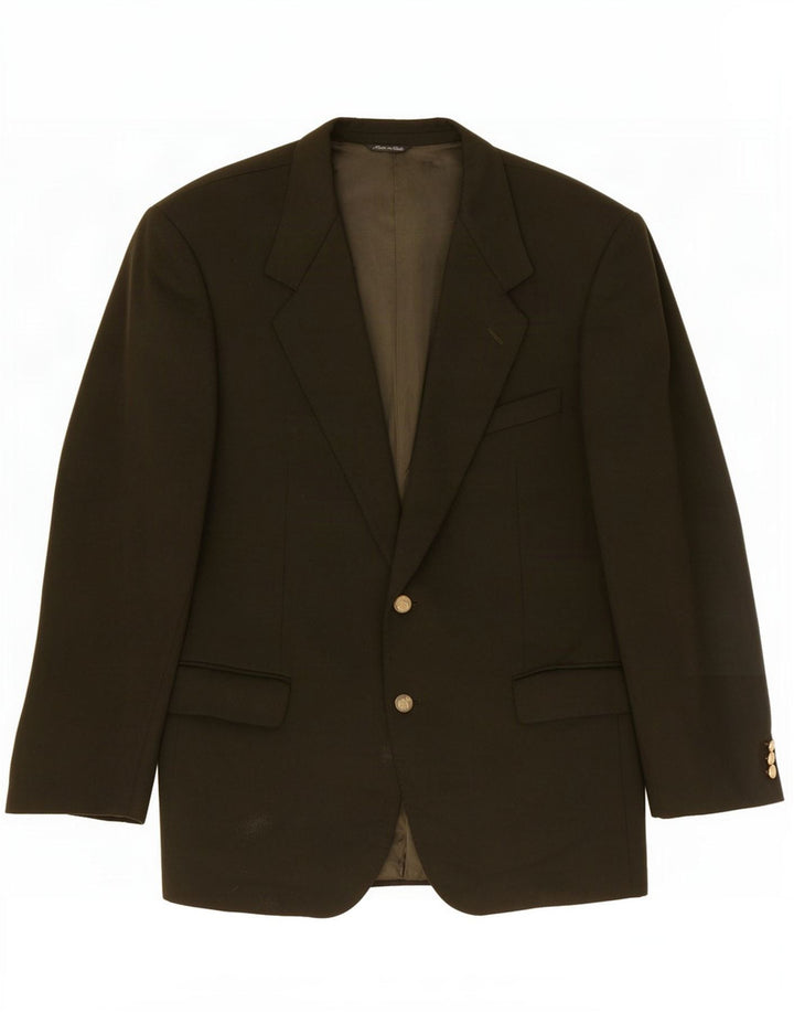 Vintage herre 2-knaps blazerjakke IT 52 XL Khaki Wool