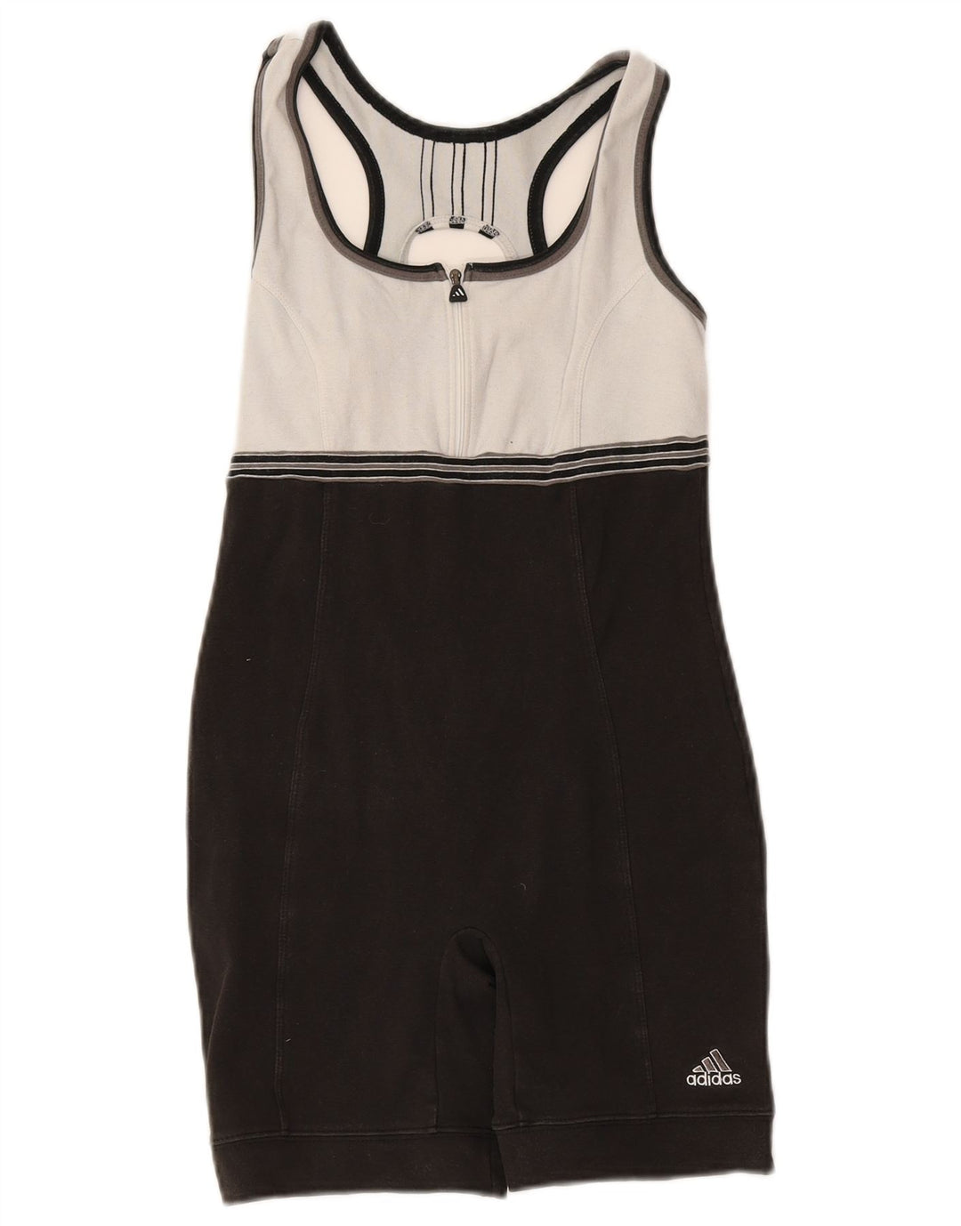 Adidas Dame Playsuit UK 10 Small Black Colourblock Bomuld