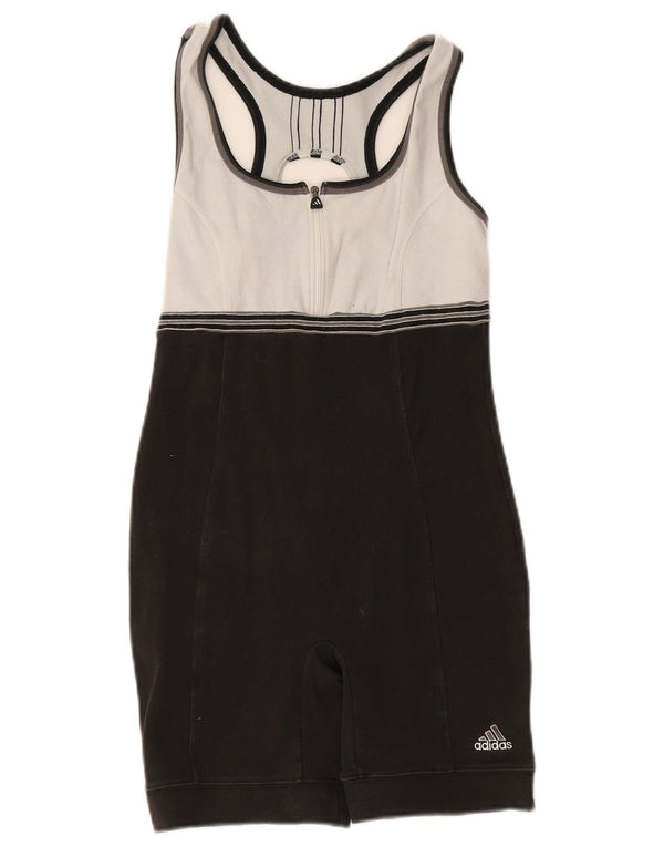 Adidas Dame Playsuit UK 10 Small Black Colourblock Bomuld