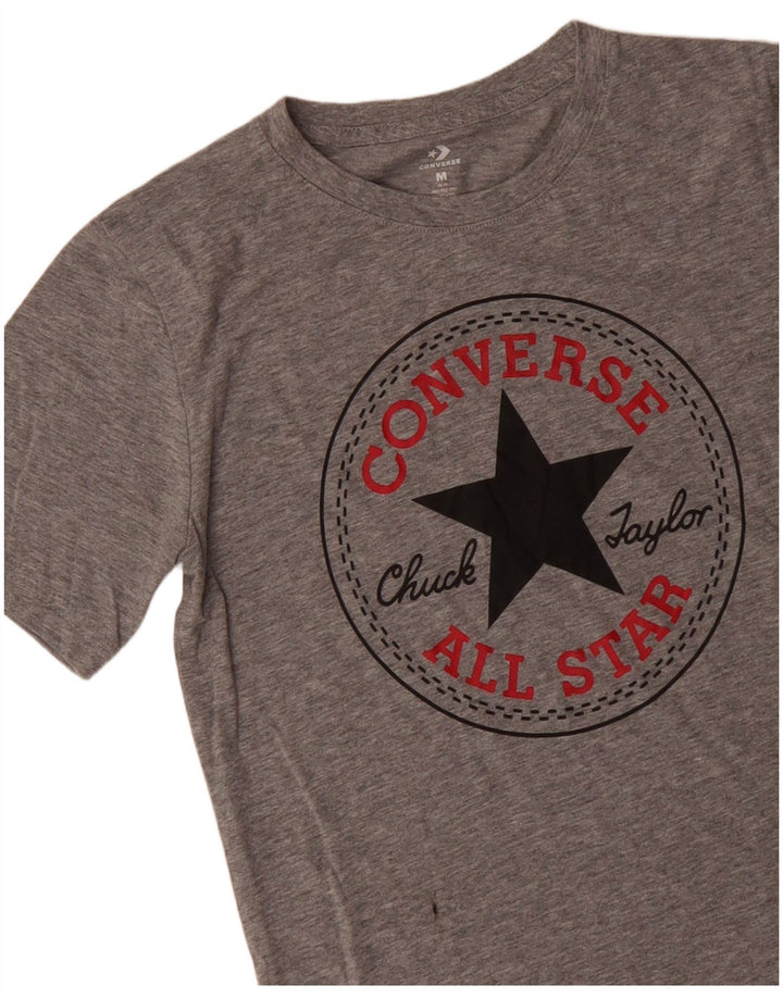 CONVERSE Boys Graphic T-Shirt Top 10-11 Years Medium  Grey Cotton