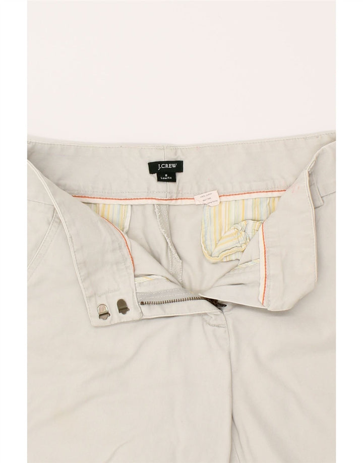J. CREW Womens Chino Shorts US 8 Medium W28 Grey Cotton Vintage J. Crew and Second-Hand J. Crew from Messina Hembry 