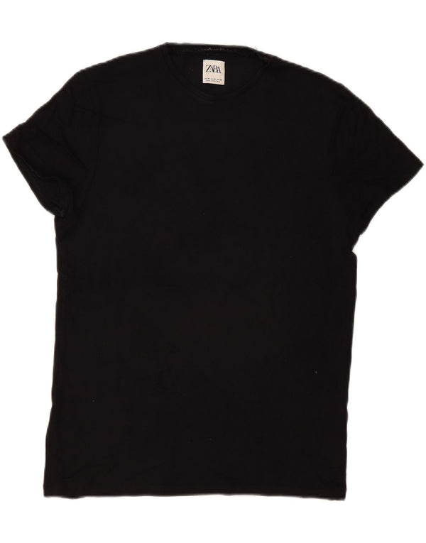 Zara Herre T-Shirt Top Medium Sort