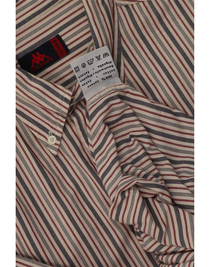 Kappa herreskjorte 2XL flerfarvet stribet bomuld
