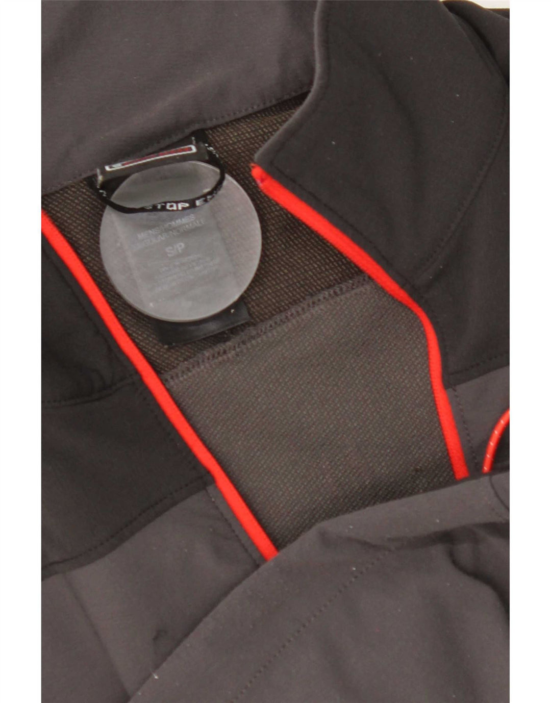 The North Face Herre Zip Neck Pullover Træningsdragt Top Lille grå Colourblock