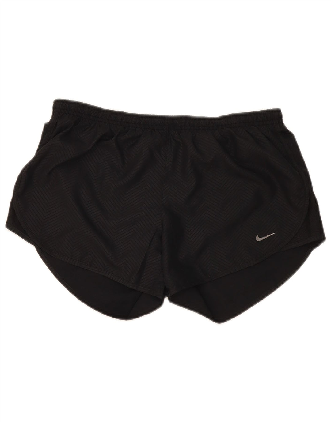 Nike Dame Dri Fit Sports Shorts UK 14 Medium Sort Chevron Polyester