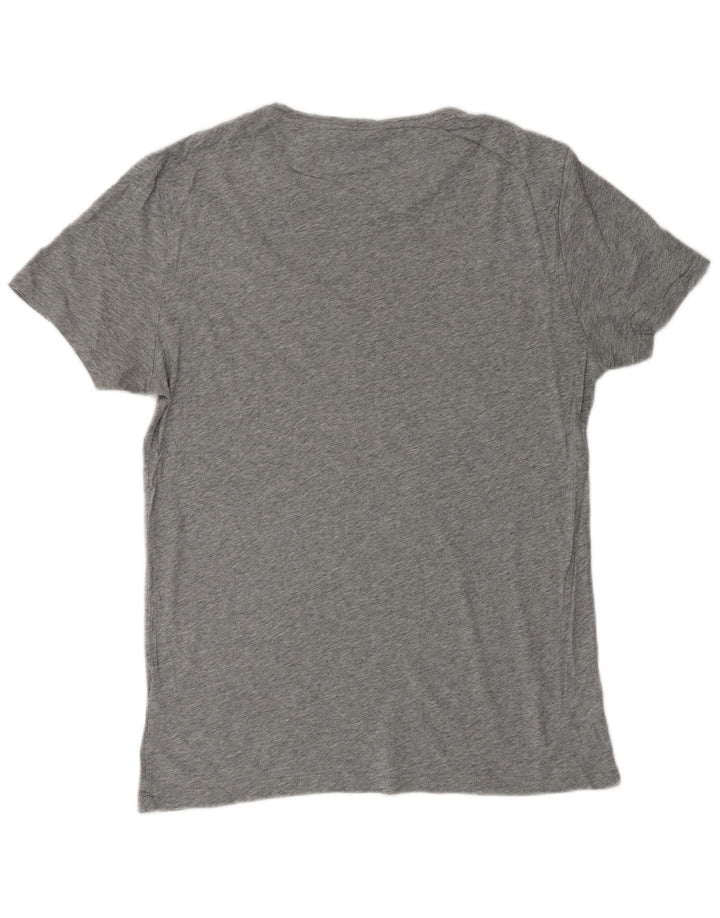 CALVIN KLEIN Herre grafisk T-shirt Top Medium Grey Flecked Bomuld