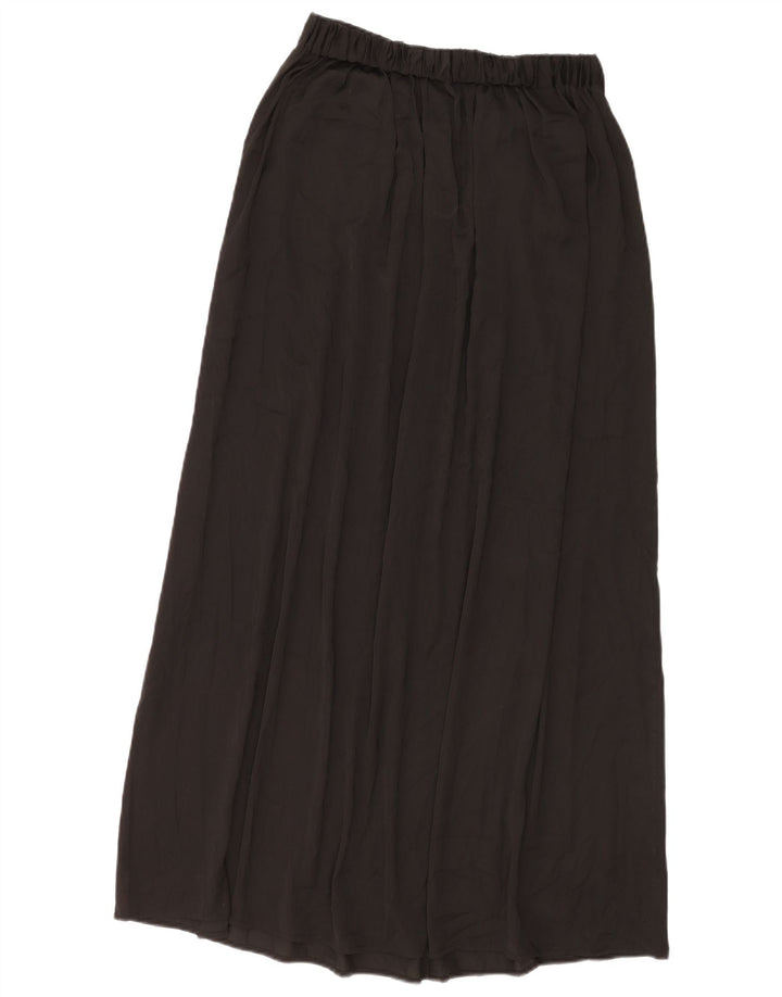 ZARA plisseret maxi-nederdel til kvinder Medium W28 Sort