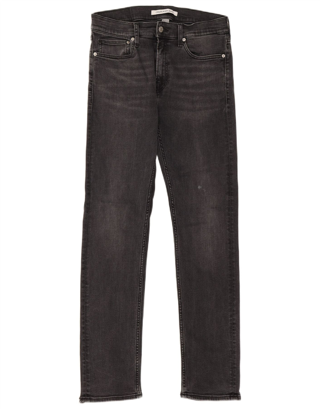 Calvin Klein Herre Slim Jeans W32 L32 Sort Bomuld