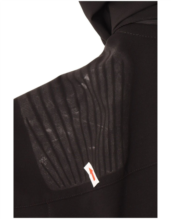 Jack Wolfskin Herre Hooded Windbreaker Jacket UK 40/42 Large Black Polyester