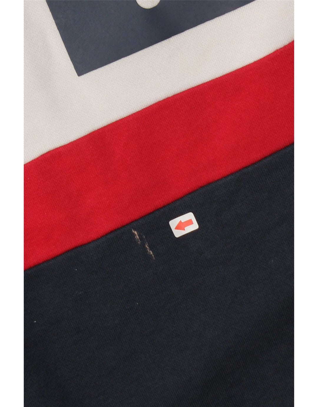 Fila Herre grafisk sweatshirt Jumper Stor flerfarvet Colourblock Bomuld