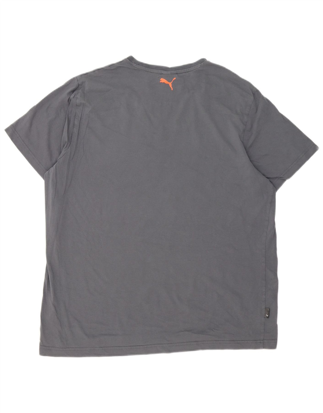 Puma Herre Grafisk T-Shirt Top 2XL Grå Bomuld