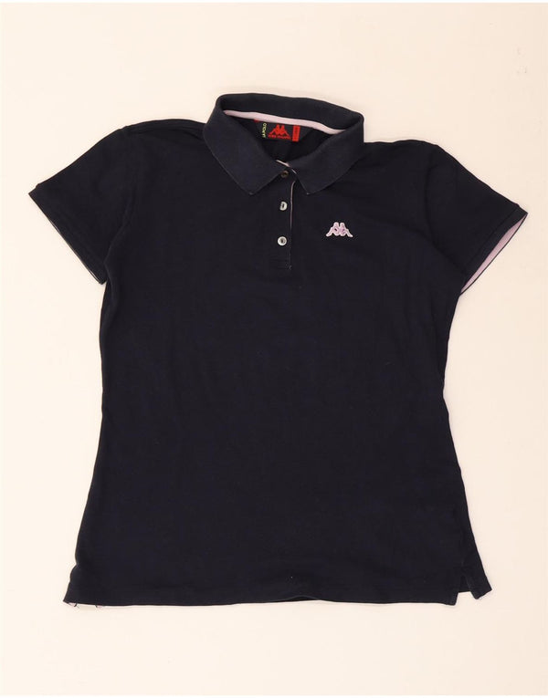 KAPPA Pige Polo Shirt 13-14 år XL Marineblå Bomuld