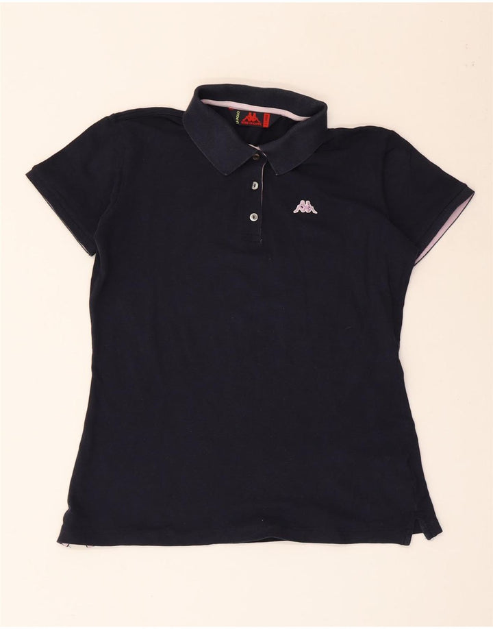 KAPPA Pige Polo Shirt 13-14 år XL Marineblå Bomuld