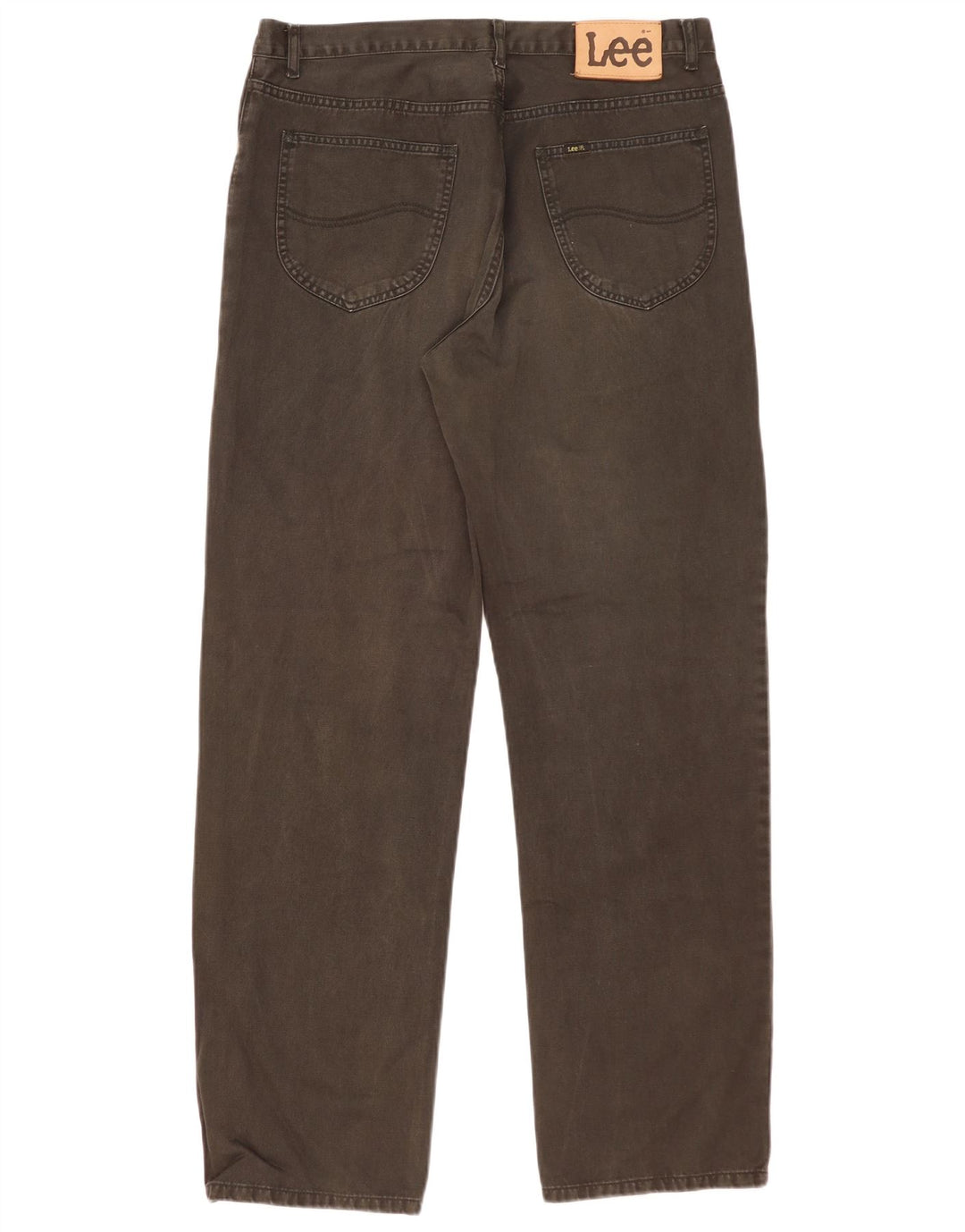 Lee Straight Jeans til mænd W34 L32 sort bomuld