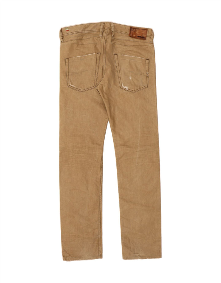 DIESEL Mens Straight Jeans W31 L32 Beige Cotton Vintage Diesel and Second-Hand Diesel from Messina Hembry 
