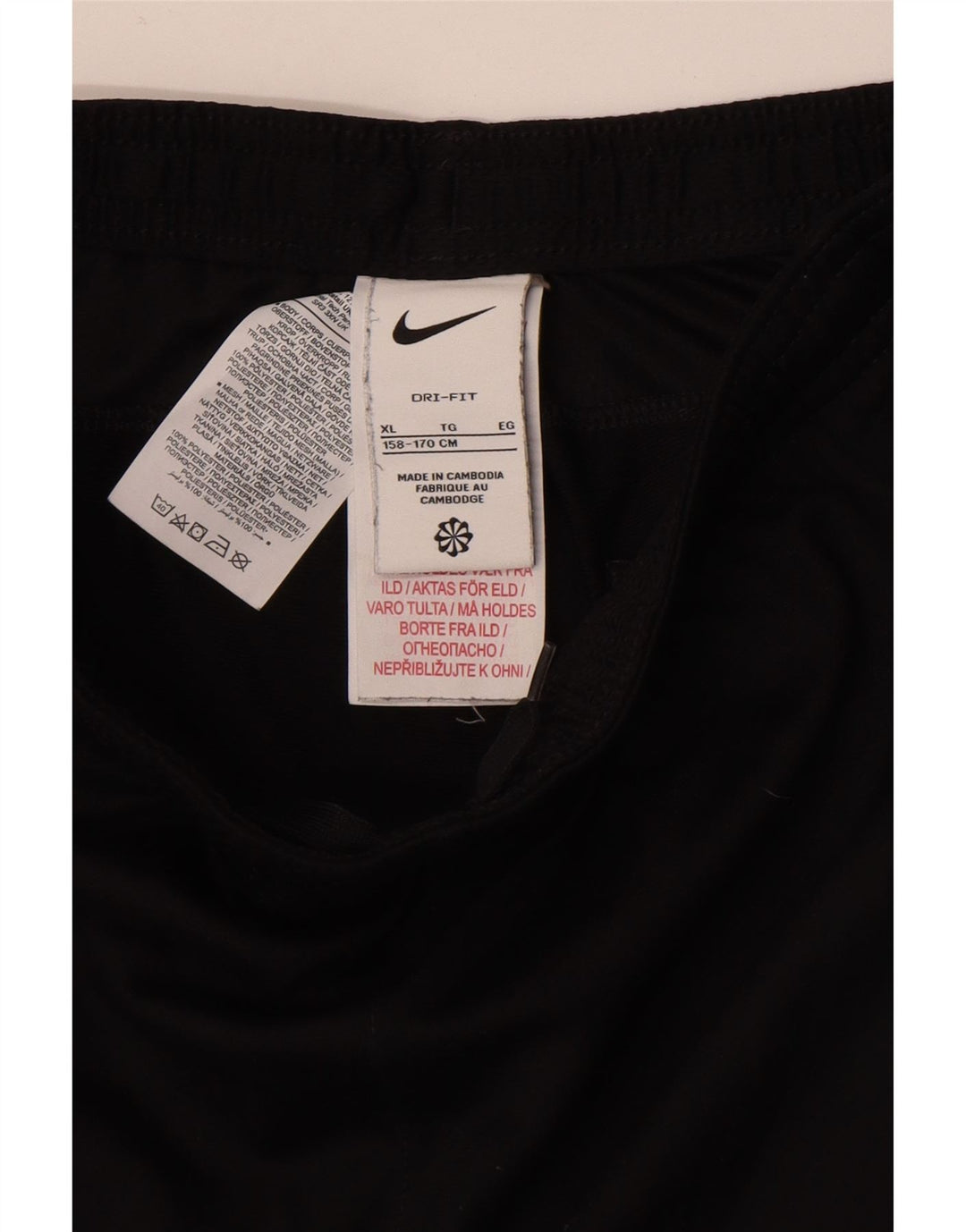NIKE Dri Fit træningsdragt bukser til drenge 13-14 år XL sort polyester