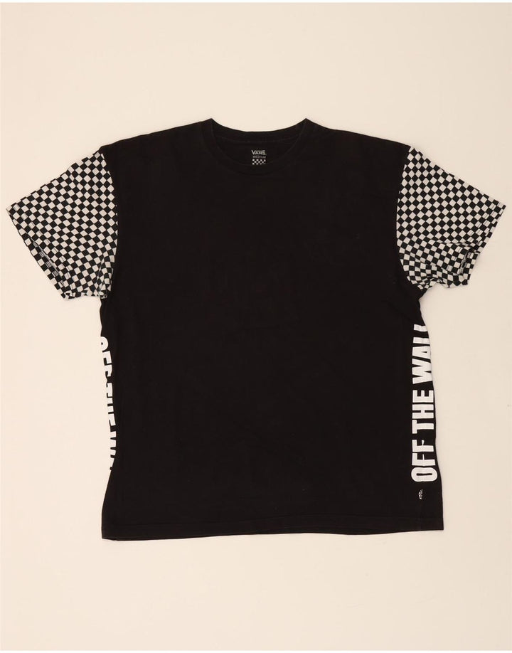VANS Mens Graphic T-Shirt Top Medium Black Geometric Cotton Vintage Vans and Second-Hand Vans from Messina Hembry 