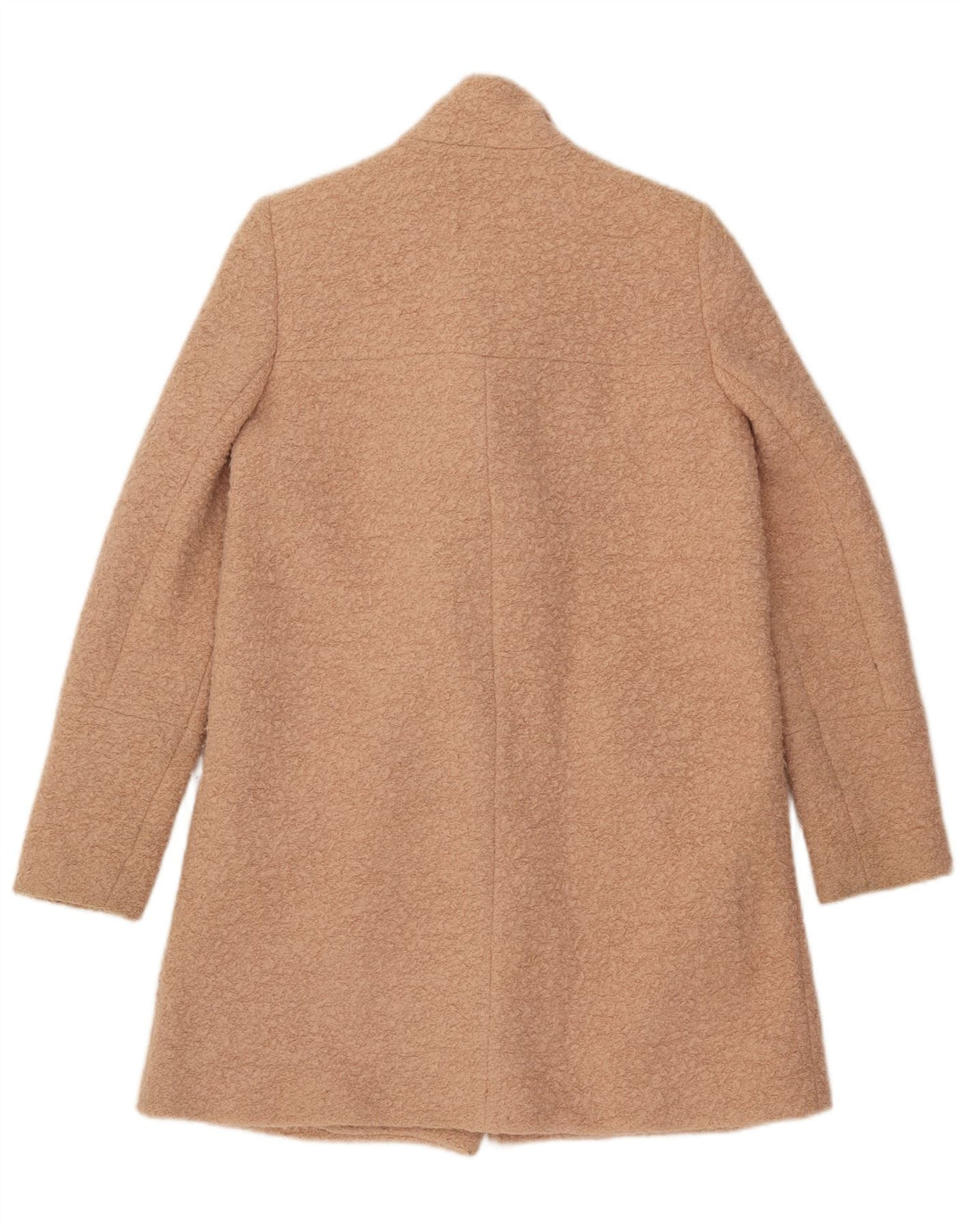 ZARA Trafaluc dobbeltradet frakke til kvinder UK 14 Medium Beige