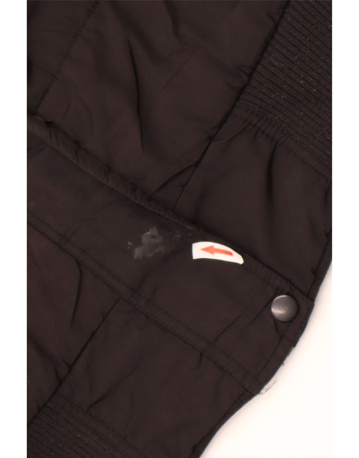Fila Vindjakke med hætte til kvinder UK 12 Medium Sort Polyester