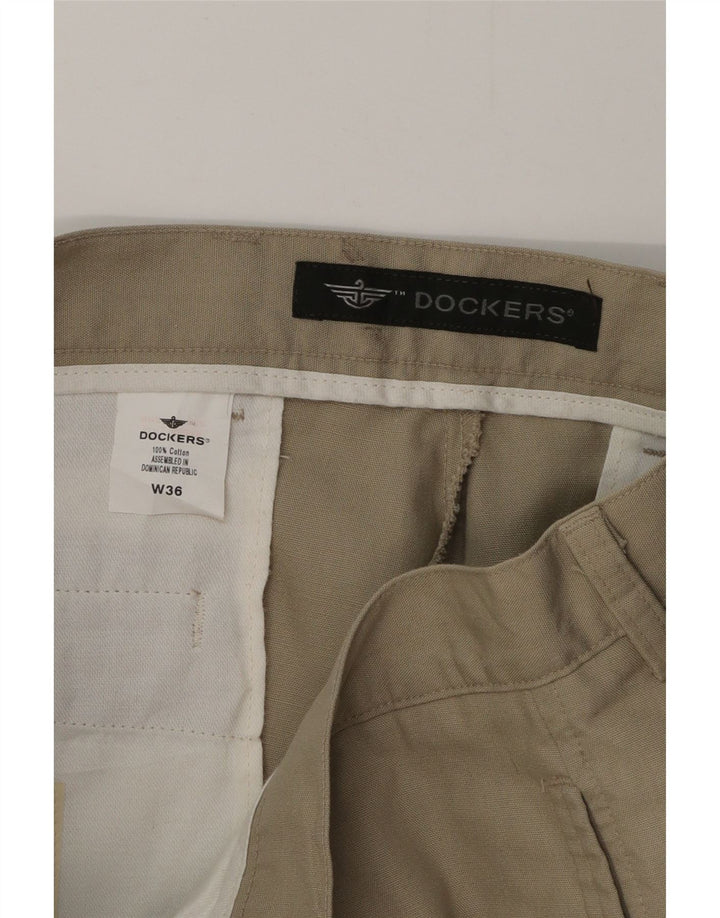 DOCKERS Chino Shorts til mænd W36 Large Beige Bomuld