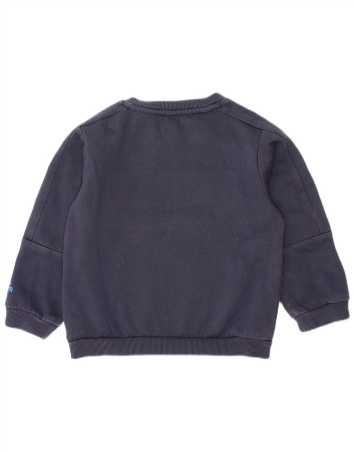 ADIDAS Baby Boys Grafisk hel træningsdragt 12-18 måneder Navy Blue Colourblock