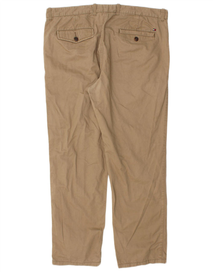 TOMMY HILFIGER Straight Chino-bukser til mænd W36 L30 Beige Bomuld
