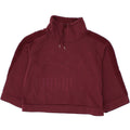 PUMA Womens Crop 3/4 Sleeve Sweatshirt Jumper UK 14 Medium Maroon Vintage Puma and Second-Hand Puma from Messina Hembry 