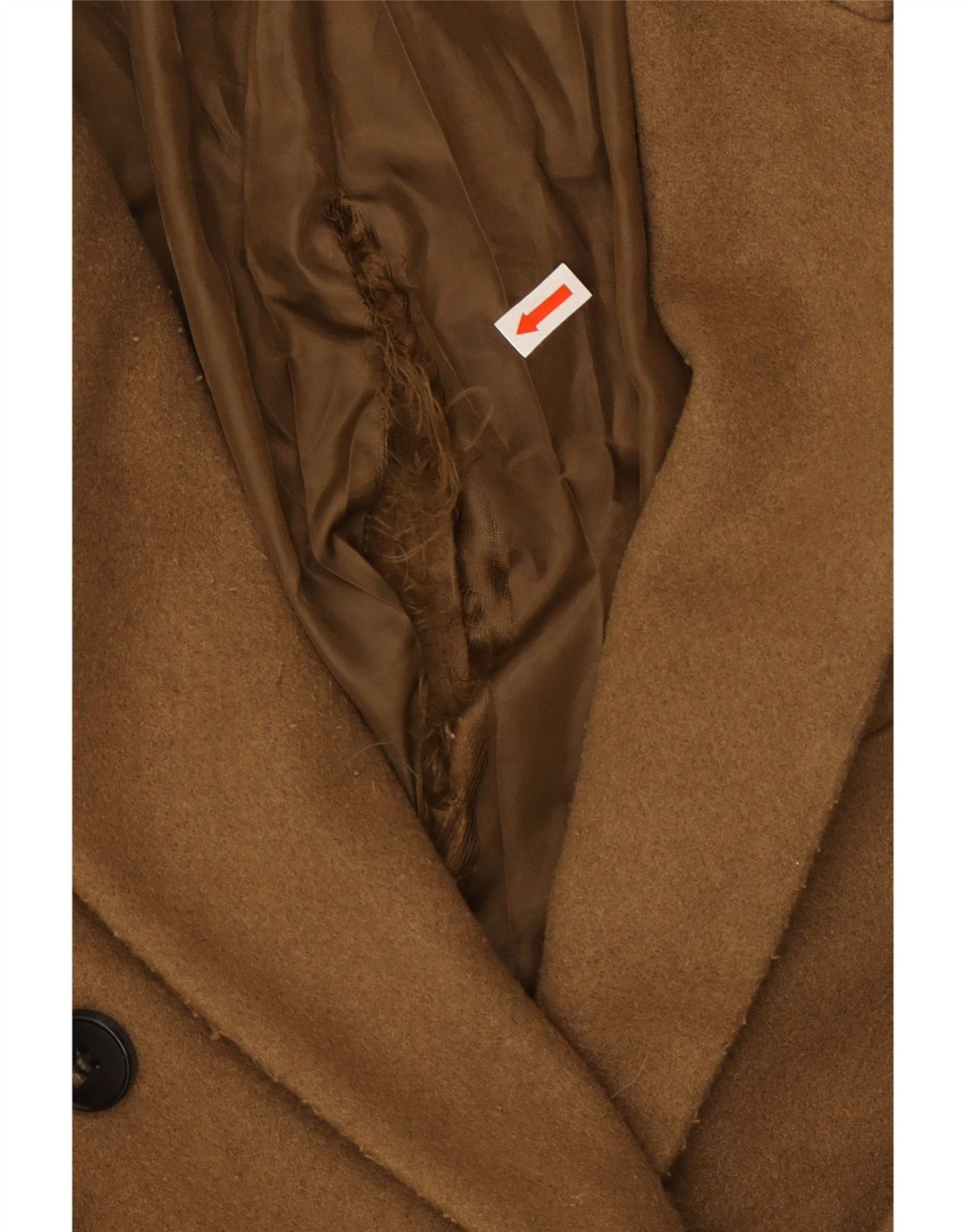 Topshop Petite Oversized Dobbeltradet Frakke UK 4 XS Brun