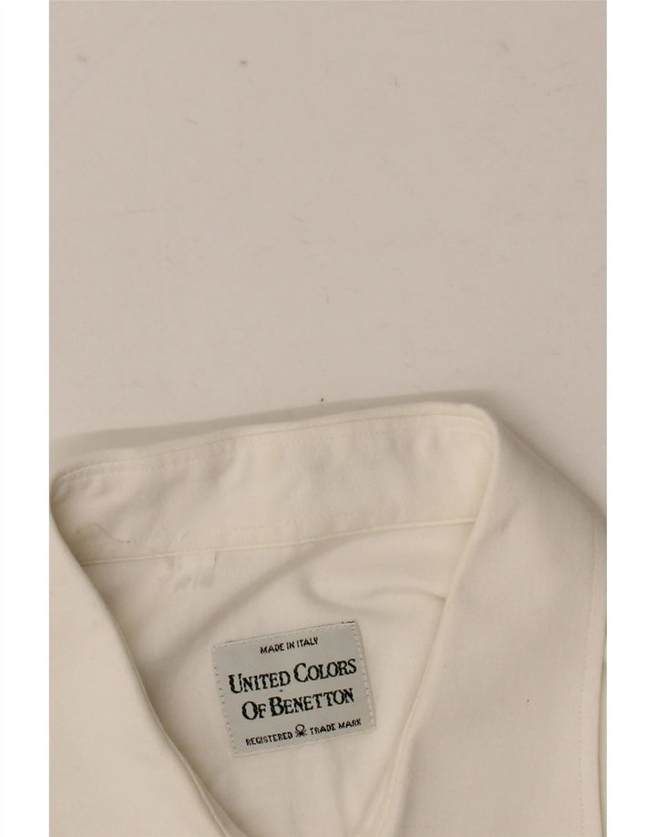 Benetton herreskjorte stor hvid