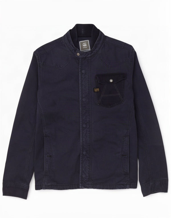 G-Star Herre Utility Jacket UK 38 Medium Navy Blue Cotton