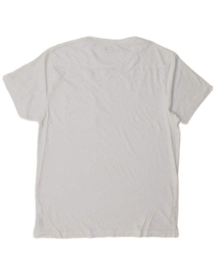 FRENCH CONNECTION Herre T-Shirt Top Stor Hvid