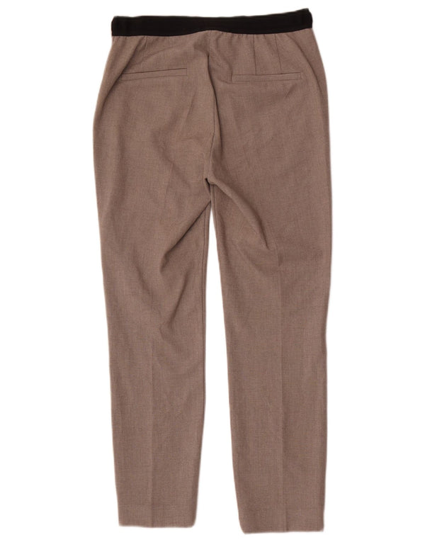 Zara Slim Chino-bukser til kvinder Small W28 L26 Grå polyester