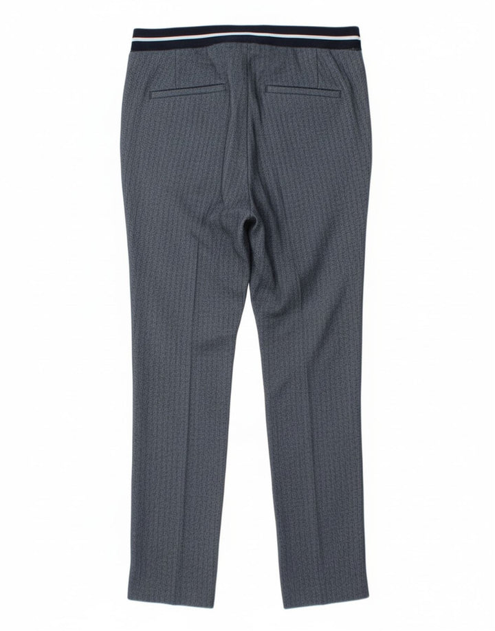 Zara Slim Chino-bukser til kvinder Small W26 L27 Blå sildebenspolyester