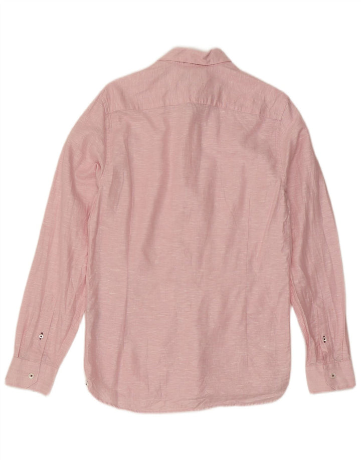 Ted Baker Herreskjorte str. 2 Lille Pink Flecked Linen