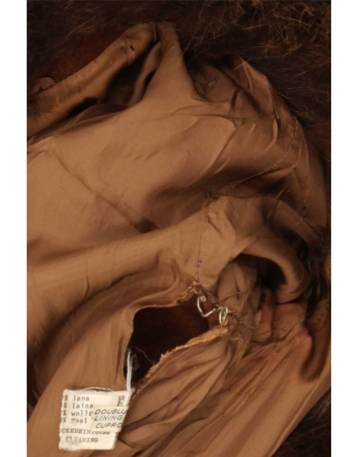 Herno Dame Overfrakke EU 50 2XL Brun Mohair