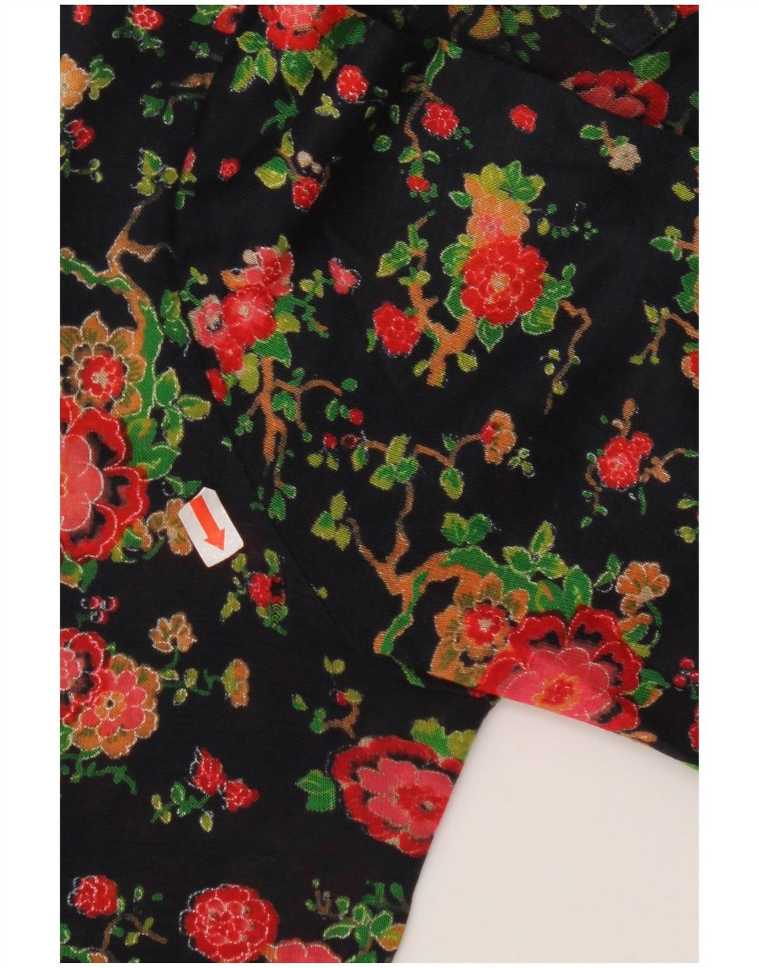 AMBASSADOR Dameskjorte UK 10 Small Navy Blue Floral