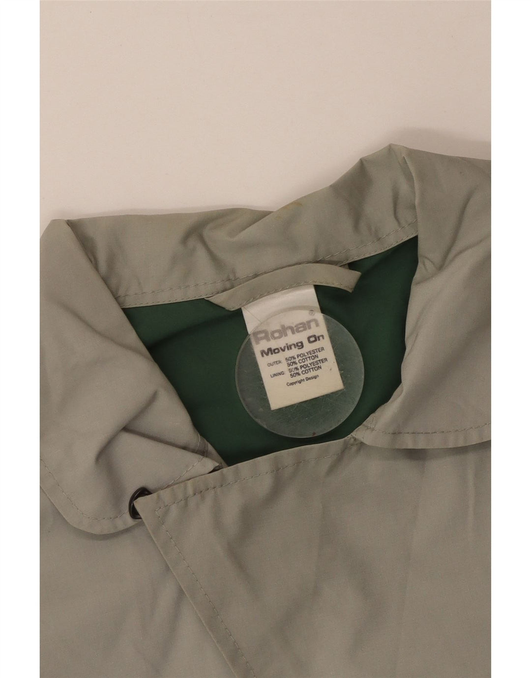 ROHAN Herre Pullover Windbreaker Jacket UK 36 Small Green Colourblock