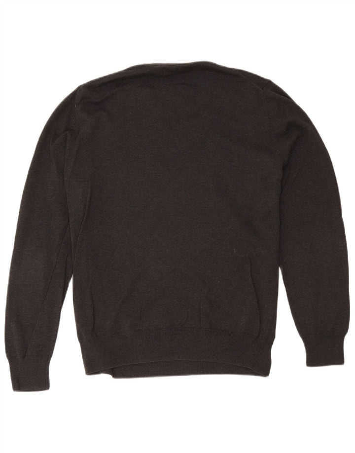 Marks & Spencer Herre sweater med rund hals, stor grå bomuld