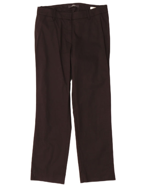 Max Mara Lige Chinobukser til kvinder UK 10 Small W30 L28 Sort Bomuld