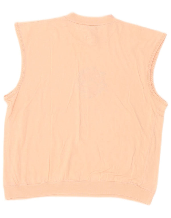 Vintage damevest Top UK 14 Medium Pink