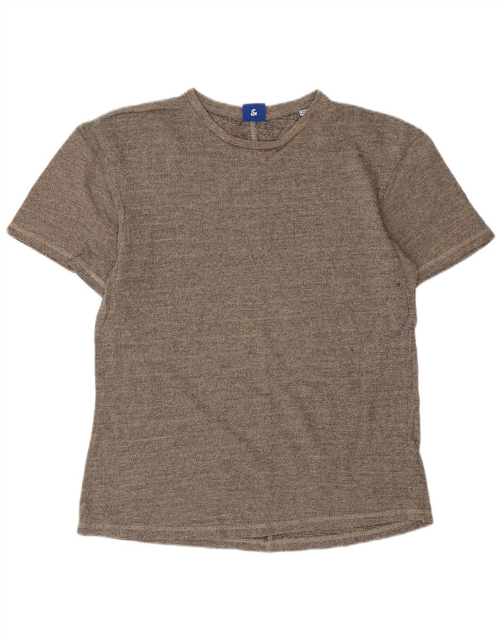 Jack & Jones Herre T-Shirt Top Lille Grå Flecked