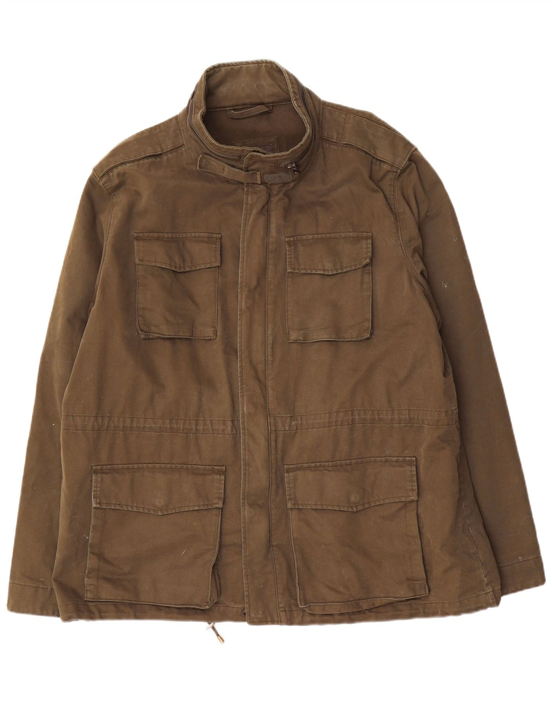 Marks & Spencer Herre Utility Jacket UK 46 3XL Khaki Cotton