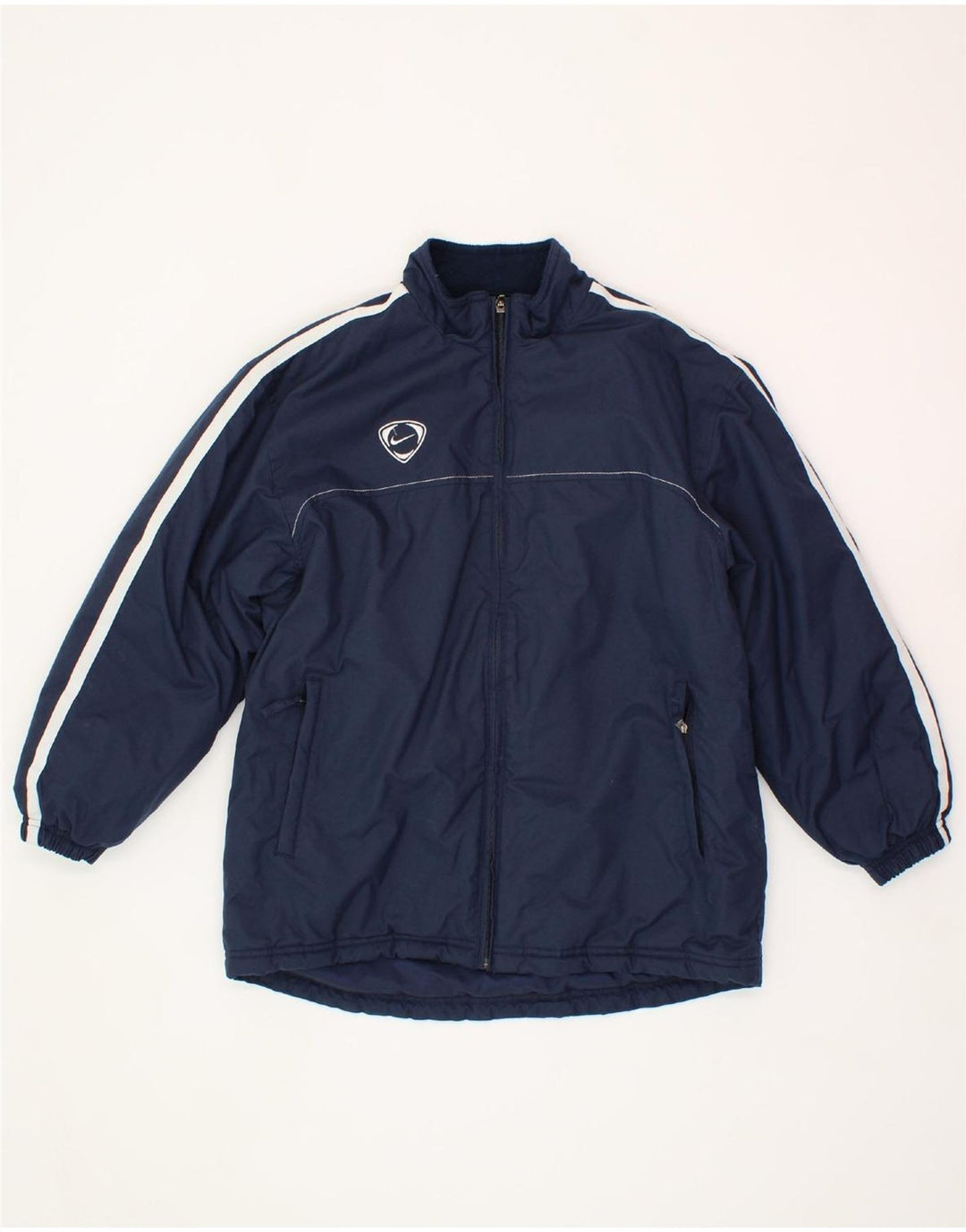 NIKE Boys Tracksuit Top Jacket 11-12 Years Medium Navy Blue Polyester Vintage Nike and Second-Hand Nike from Messina Hembry 
