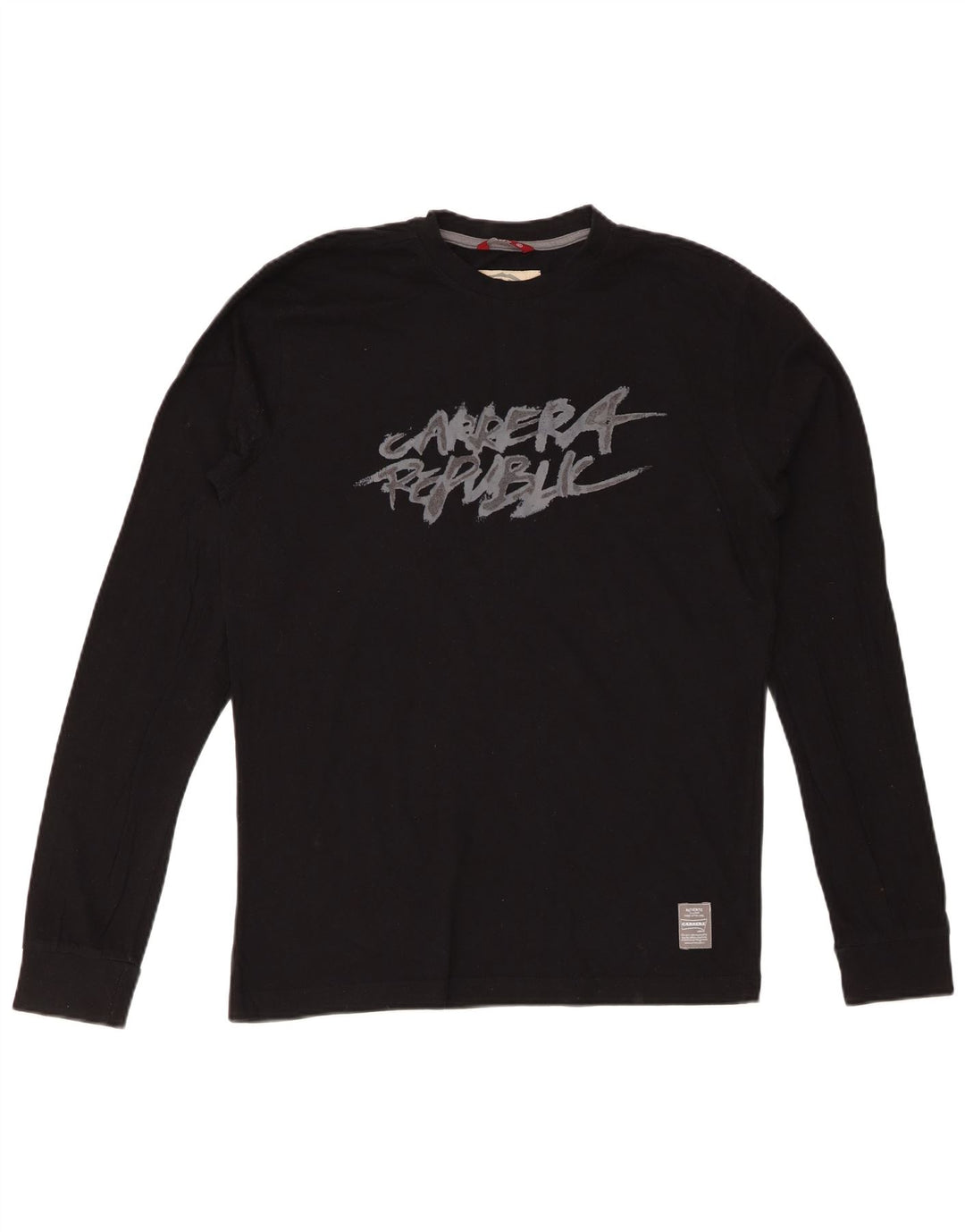 CARRERA Herre grafisk top Langærmet Medium Sort