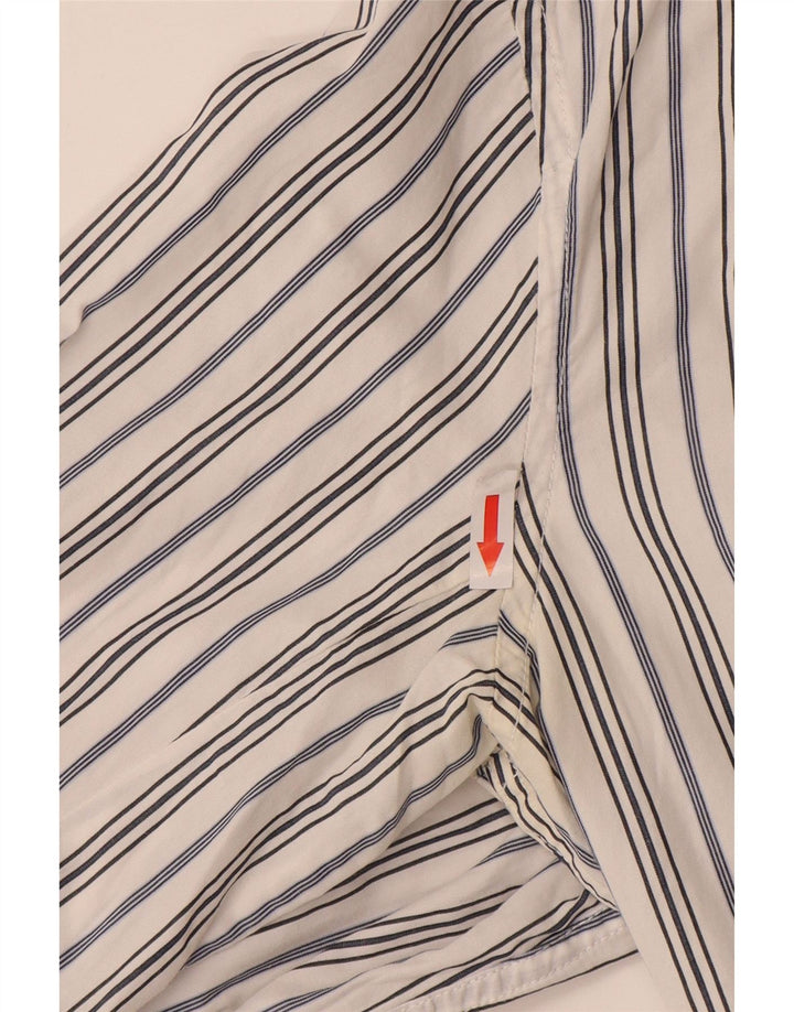 Diesel herreskjorte medium hvid nålestribet bomuld